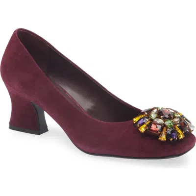 Jeffrey Campbell Panem Crystal Embellished Pump In Purple