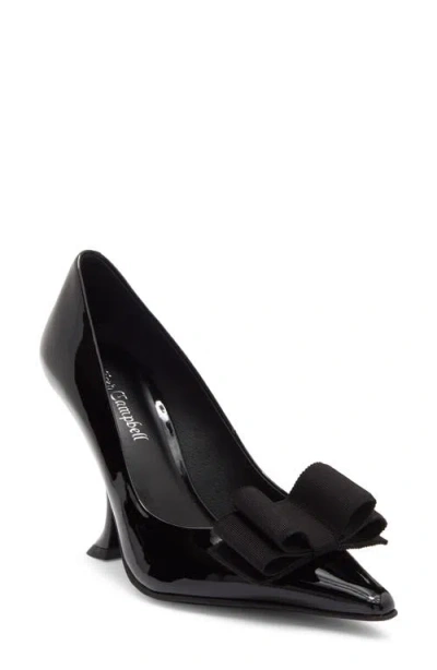 Jeffrey Campbell Pardon Bow Pointed Toe Pump In Black