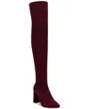 Jeffrey Campbell Parisah Over The Knee Boot In Eggplant Suede