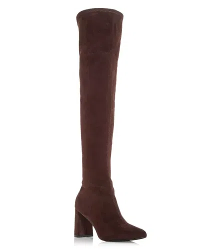 Jeffrey Campbell Parisah Boots Women 7.5 Brown Pointed Toe Over The Knee Zpo3436