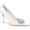 Jeffrey Campbell Parliament Pointed Toe Pump In White