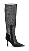 Jeffrey Campbell Peepshow Pointed Toe Knee High Boot In Black