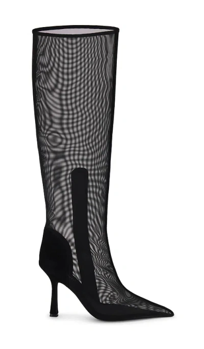 Jeffrey Campbell Peepshow Boots In Black