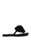 Jeffrey Campbell Perennial Sandal In Black Santin