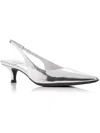 JEFFREY CAMPBELL PERSONA WOMENS METALLIC LEATHER PUMPS