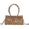 Jeffrey Campbell Pesky Genuine Calf Hair Shoulder Bag In Beige Brown Spot