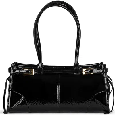 Jeffrey Campbell Pesky Leather Shoulder Bag In Black