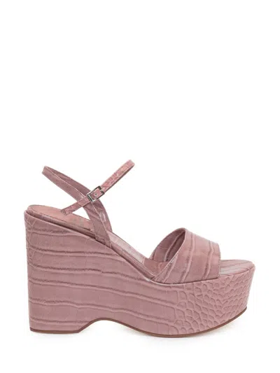 Jeffrey Campbell Pink Wedge Ankle Strap