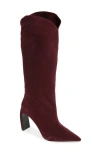 Jeffrey Campbell Maximal-2 Boot In Wine Suede