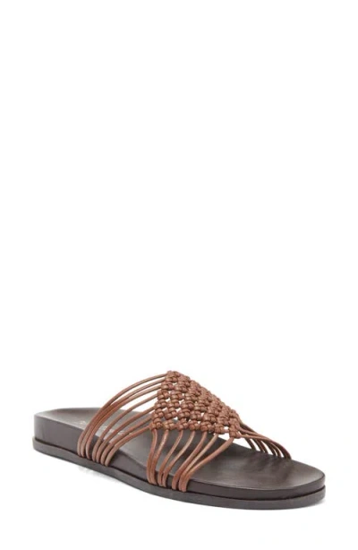 Jeffrey Campbell Plait Sandal In Tan