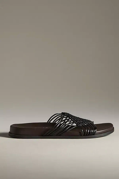 Jeffrey Campbell Plait Sandals In Black