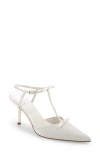 Jeffrey Campbell Women's Playhouse Pointed Toe Pumps In White Silk