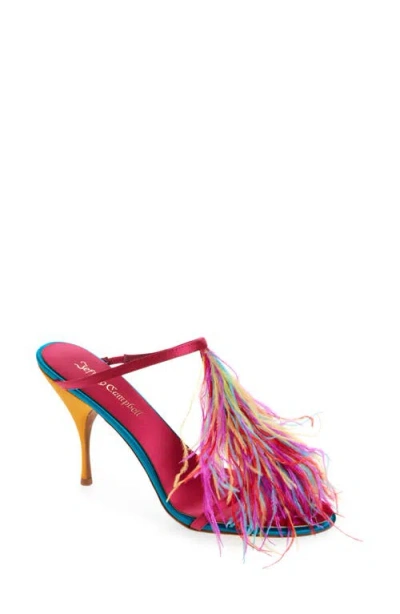 Jeffrey Campbell Pluma Slide Sandal In Multi