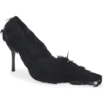 Jeffrey Campbell Plumage Pointed Toe Pump In Black