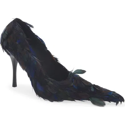Jeffrey Campbell Plumage Pointed Toe Pump In Multi