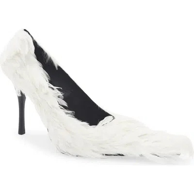 Jeffrey Campbell Plumage Pointed Toe Pump In White