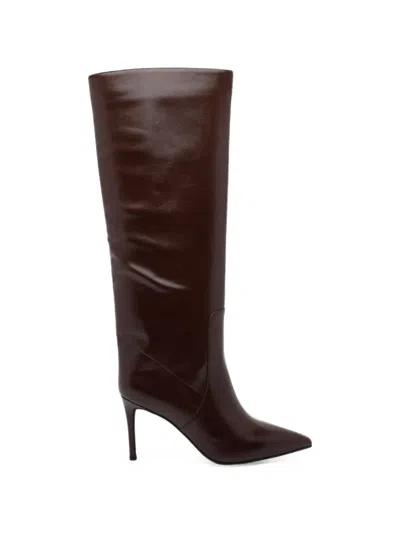 Jeffrey Campbell Pointed-toe Stiletto Knee-high Boots In Brown