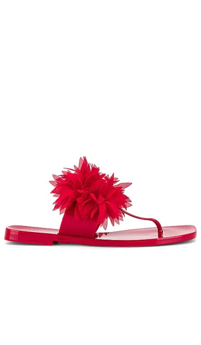 Jeffrey Campbell Pollinate Sandal In Red Shiny