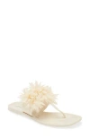 Jeffrey Campbell Pollinate T-strap Sandal In Cream Shiny