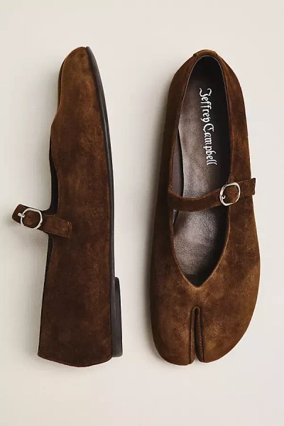 Jeffrey Campbell Preakness Split-toe Mary Janes In Brown