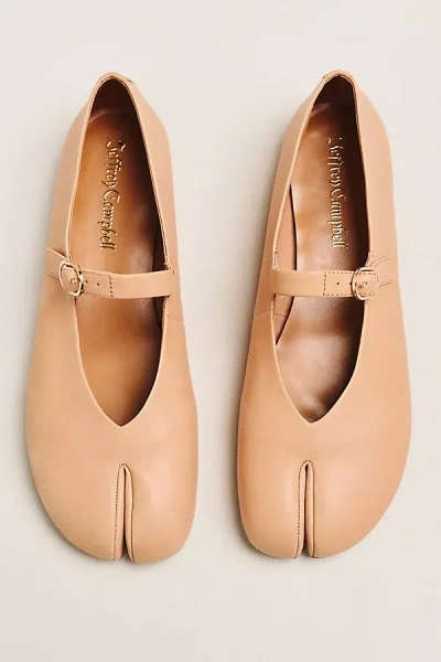 Jeffrey Campbell Preakness Split-toe Mary Janes In Nude