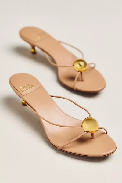 Jeffrey Campbell Preciosa Strappy Kitten Heels In Neutral