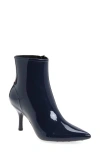 Jeffrey Campbell Puddles Bootie In Navy Shiny
