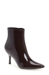 Jeffrey Campbell Puddles Bootie In Wine Shiny