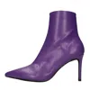 Jeffrey Campbell Purple Boots In Viola Scuri