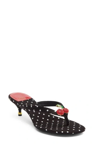 Jeffrey Campbell Qt-pie Flip Flop In Black