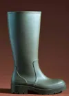 JEFFREY CAMPBELL RAINPOUR BOOTIES F22 IN KHAKI