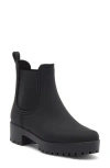 Jeffrey Campbell Cloudy Womens Lugged Sole Rain Boots In Black Matte