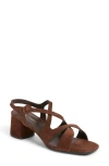 Jeffrey Campbell Rayet Strappy Block Heel Sandal In Animal Print