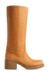 Jeffrey Campbell Reflect Boot In Orange Distressed