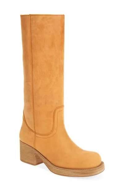 Jeffrey Campbell Woman Boot Beige Size 7 Leather In Yellow