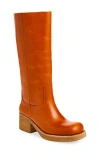 Jeffrey Campbell Reflect Platform Boot In Orange