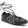 Jeffrey Campbell Regimen Ankle Wrap Sneaker In Black Combo
