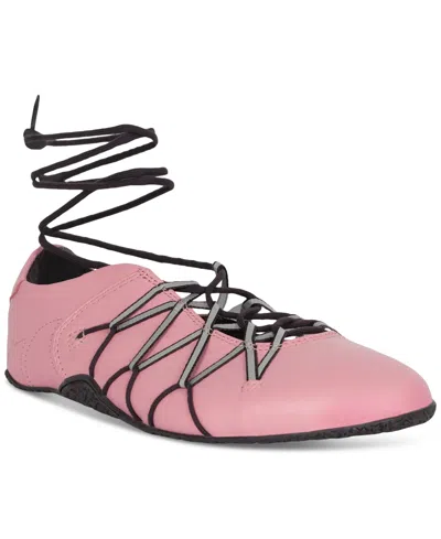 JEFFREY CAMPBELL REGIMEN LACE-UP BALLET SNEAKERS