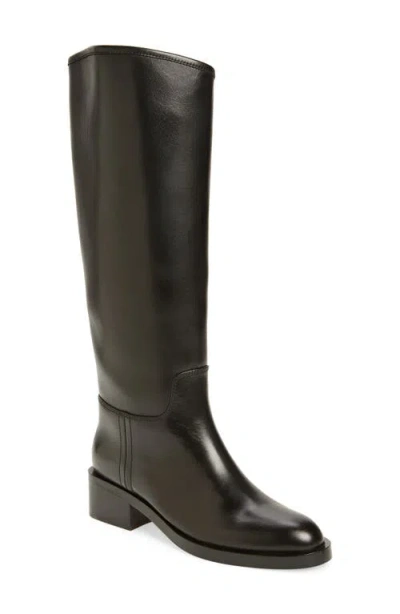 Jeffrey Campbell Reining Knee High Boot In Black Leather
