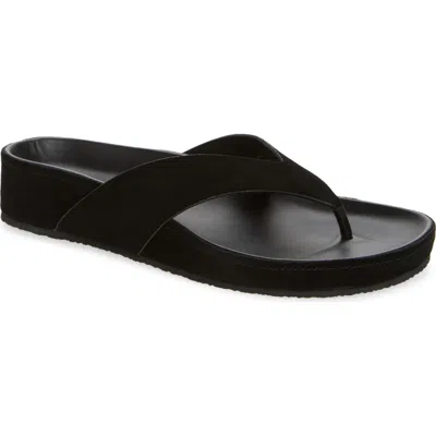 Jeffrey Campbell Relaxer Platform Thong Sandal In Black
