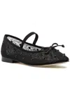 Jeffrey Campbell Releve Crystal Embellished Mary Jane Flat In Black