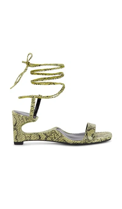 Jeffrey Campbell Reversed Sandal In Green