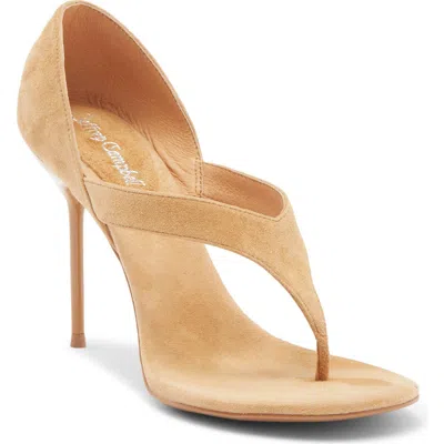 Jeffrey Campbell Rhian Stiletto Sandal In Camel Suede