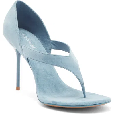 Jeffrey Campbell Rhian Stiletto Sandal In Turquoise Suede