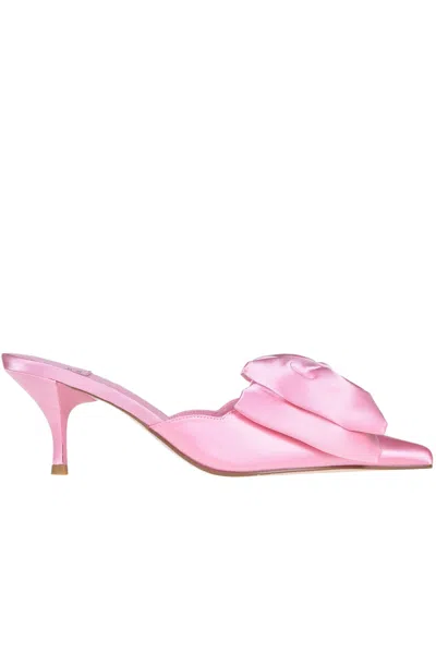 Jeffrey Campbell Ribbons Mules In Pink