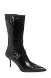 Jeffrey Campbell Ride Along Pointed Toe Boot In Black