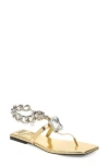 Jeffrey Campbell Ring On It Sandal In Gold Silver Combo