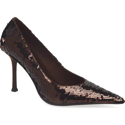 Jeffrey Campbell Risk Sequin Pointed Toe Pump In Multi