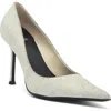 Jeffrey Campbell Risktaker Pointed Toe Pump In Ice Crackle