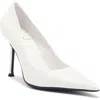 Jeffrey Campbell Risktaker Pointed Toe Pump In White